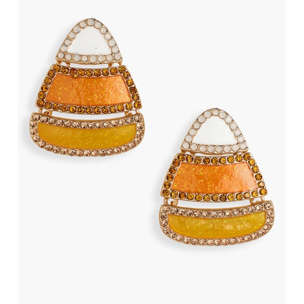 Baublebar Candy Cane Shaped Earring Studs Statement Drop Earrings